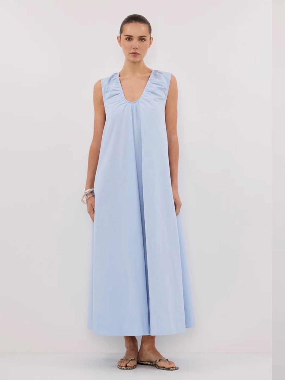 NWT Dissh Gabby Cornflower Oversized Cotton Midi Dress Size 2
